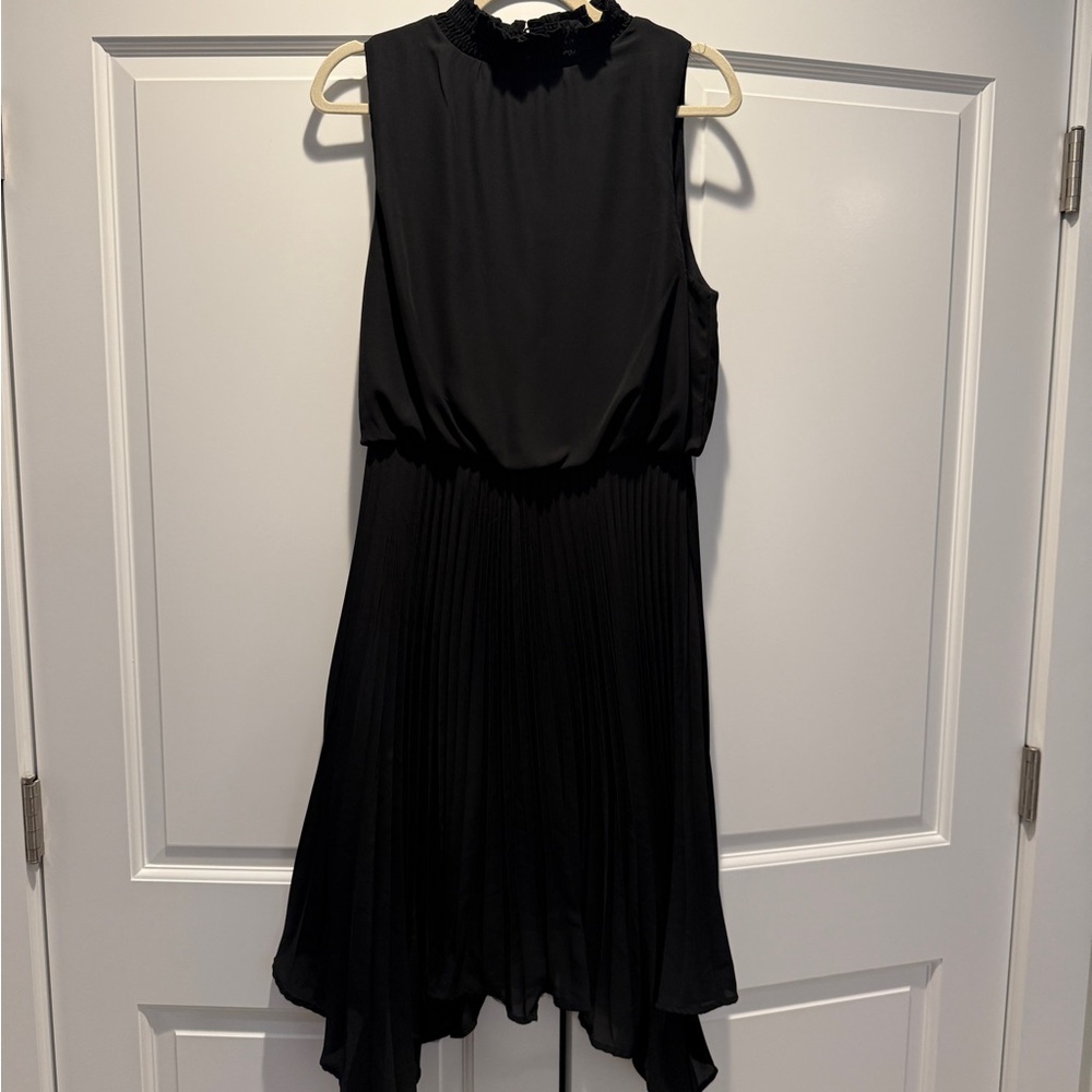 Judith March Black High Low Dress with Elegant Silhouette